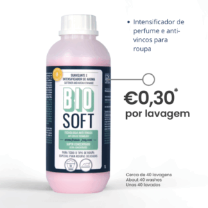 Biosoft – Intensificador de perfume e anti-vincos para roupa – aroma original (frutado)