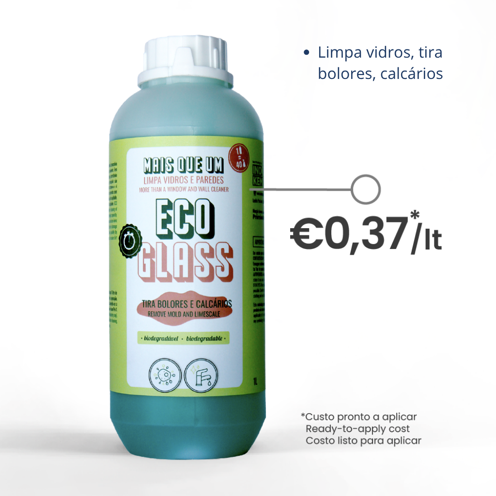 Ecoglass - Limpa vidros, tira bolores, calcários