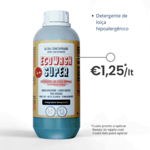 Ecowash Super – Detergente de loiça hipoalergénico